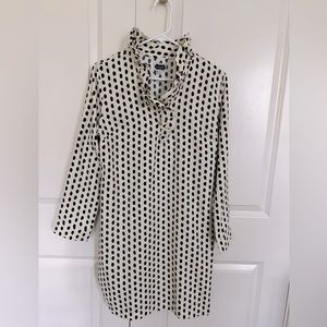 Mud Pie black and ivory shift dress